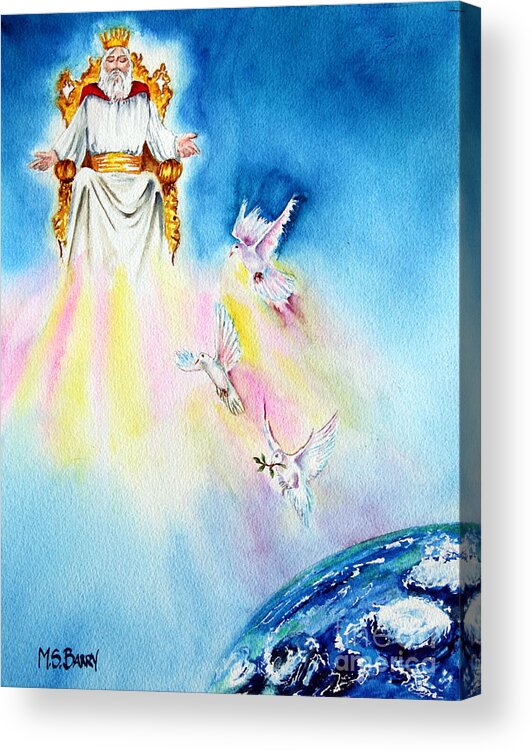 Return To The Creator Acrylic Print featuring the painting Going Home by Maria Barry