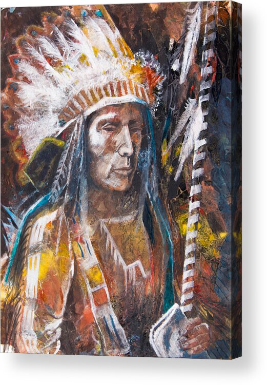 Good Lance Acrylic Print featuring the painting Good Lance by Patricia Allingham Carlson