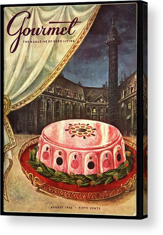 Illustration Acrylic Print featuring the photograph Gourmet Cover Featuring Ham Mousse by Hilary Knight