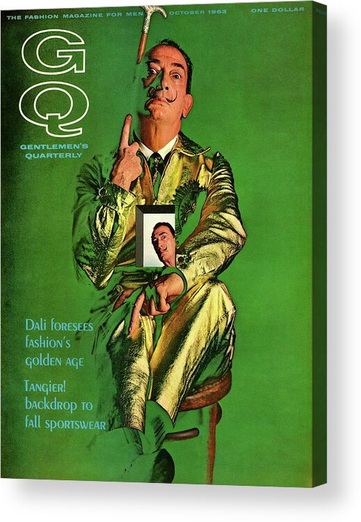 Fashion Acrylic Print featuring the photograph Gq Cover Featuring Salvador Dali by Chadwick Hall