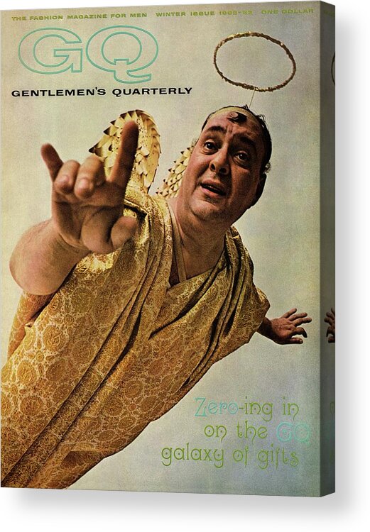 Actor Acrylic Print featuring the photograph Gq Cover Of Actor Zero Mostel In An Angel Costume by Art Kane