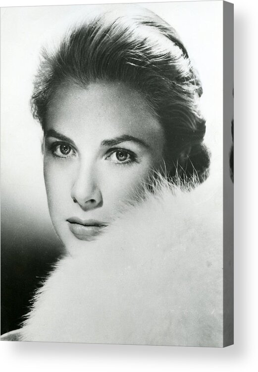 Retro Images Archive Acrylic Print featuring the photograph Grace Kelly Close Up by Retro Images Archive