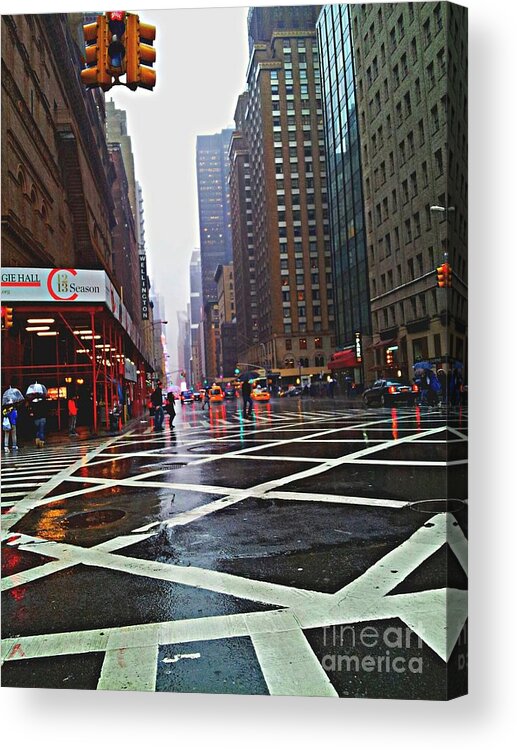 City Acrylic Print featuring the photograph Grity City by Brianna Kelly