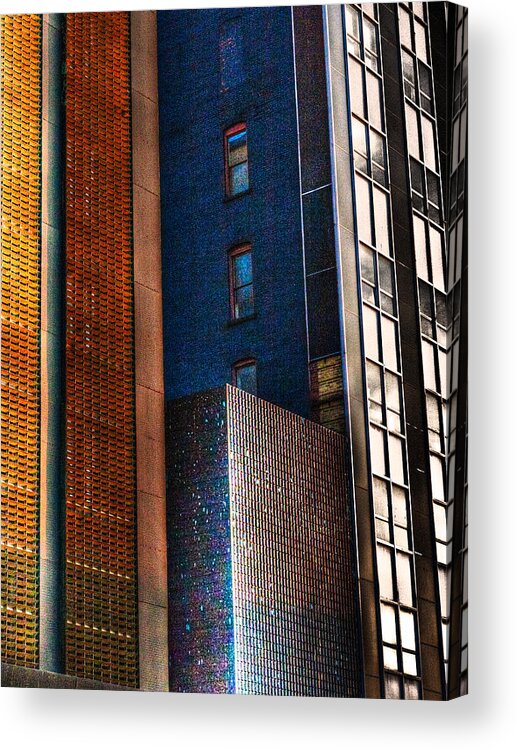 2009 Acrylic Print featuring the photograph Hi Rise Abstract by Robert FERD Frank