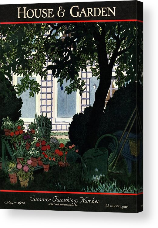 House And Garden Acrylic Print featuring the photograph House And Garden Summer Furnishings Number Cover by Pierre Brissaud