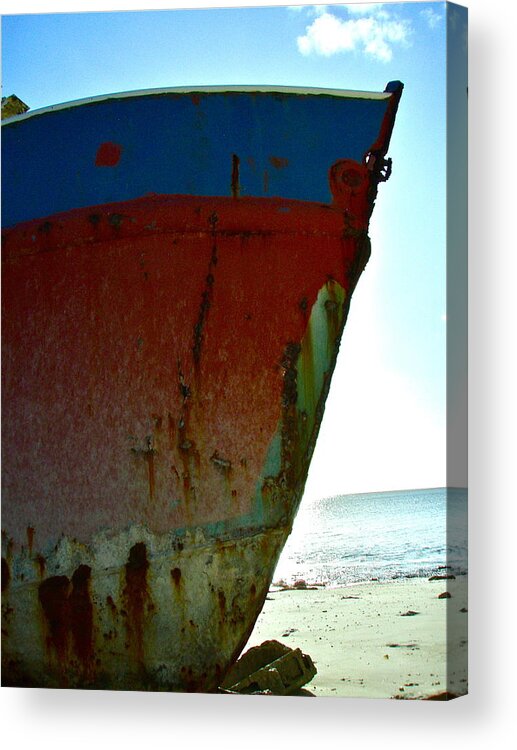 Boat Acrylic Print featuring the photograph Hull Study by Kim Pippinger