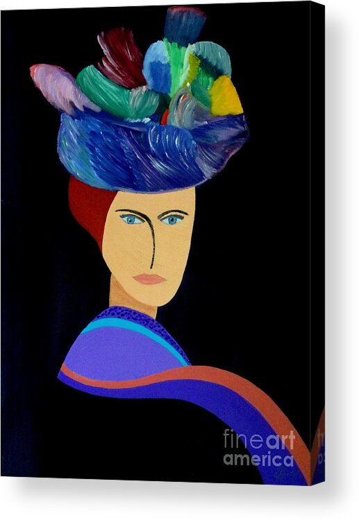 Women Acrylic Print featuring the painting I'll Take It by Bill OConnor