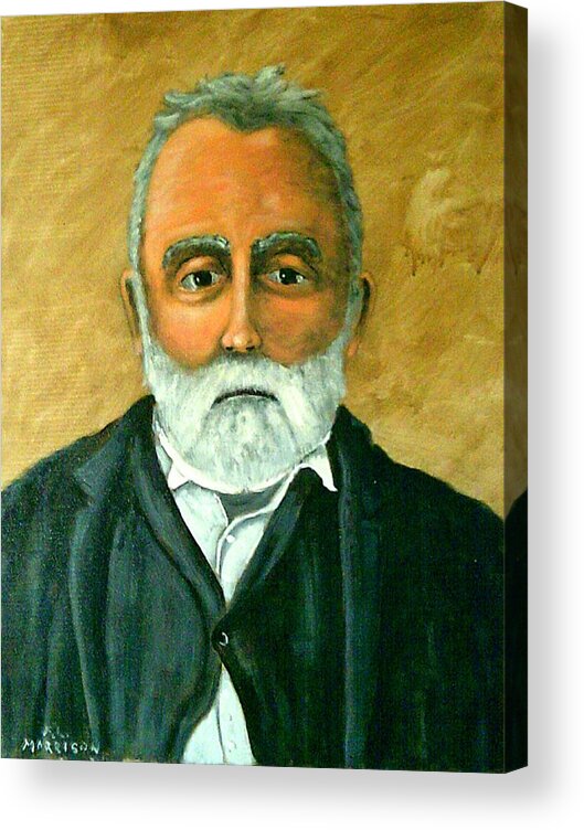 Figure Acrylic Print featuring the painting Judge Roy Bean by Frank Morrison