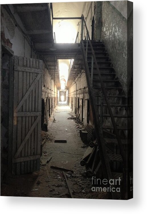 Eastern State Penitentiary Acrylic Print featuring the photograph Knrn0403 by Henry Butz