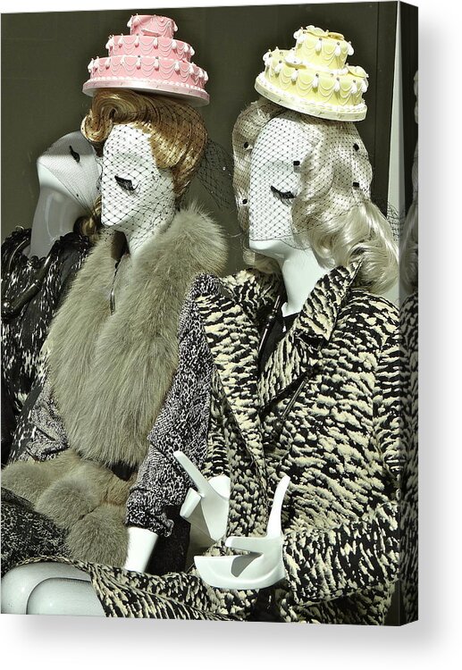 Paris Acrylic Print featuring the photograph Ladies A La Mode by Ira Shander