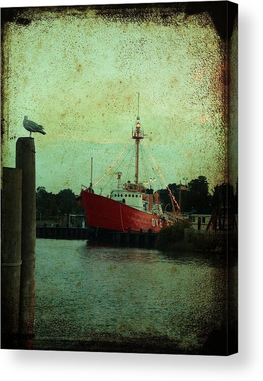Overfalls Acrylic Print featuring the photograph Lewes - Overfalls Lightship 1 by Richard Reeve