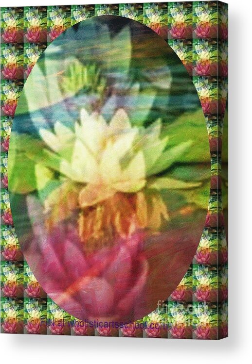 Lily Cards Acrylic Print featuring the digital art Lily Birth by PainterArtist FIN