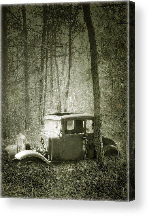 Cars Acrylic Print featuring the photograph Lost in the Woods by John Anderson