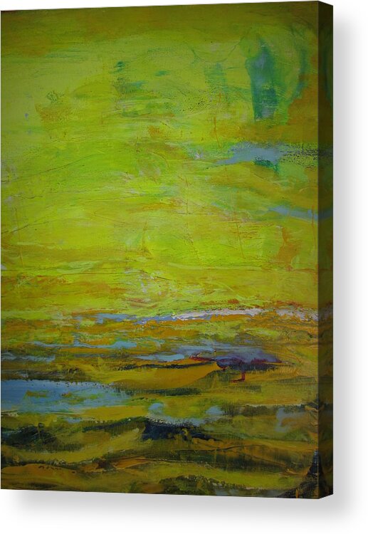 Abstract Acrylic Print featuring the painting Love and Compassion by Francine Ethier