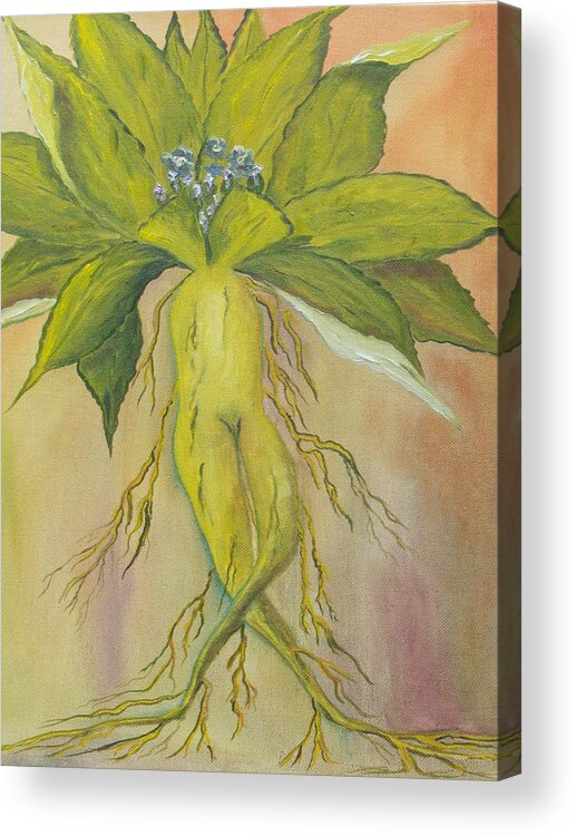 Ireland Acrylic Print featuring the painting Mandrake by Conor Murphy