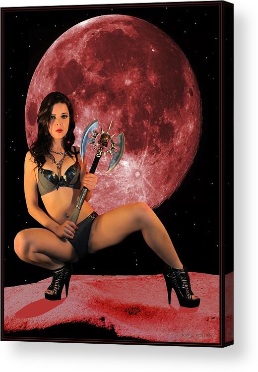 Fantasy Acrylic Print featuring the photograph Mars Rising by Jon Volden