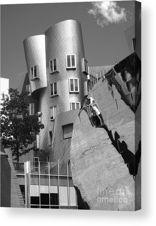 Beaver Acrylic Print featuring the photograph Massachusetts Institute of Technology Stata Center by University Icons