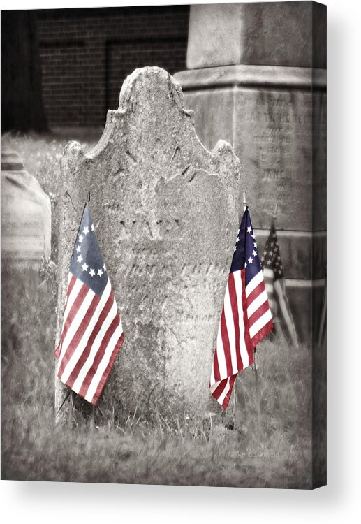 Military Grave Acrylic Print featuring the photograph Military Grave by Dark Whimsy