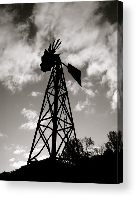 Windmill Acrylic Print featuring the photograph Mini Mill by Kim Pippinger