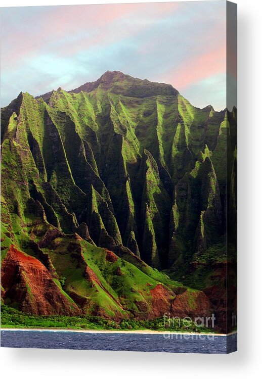 Hawaii Photo Acrylic Print featuring the photograph Napali Coast on Kauai by Joseph J Stevens
