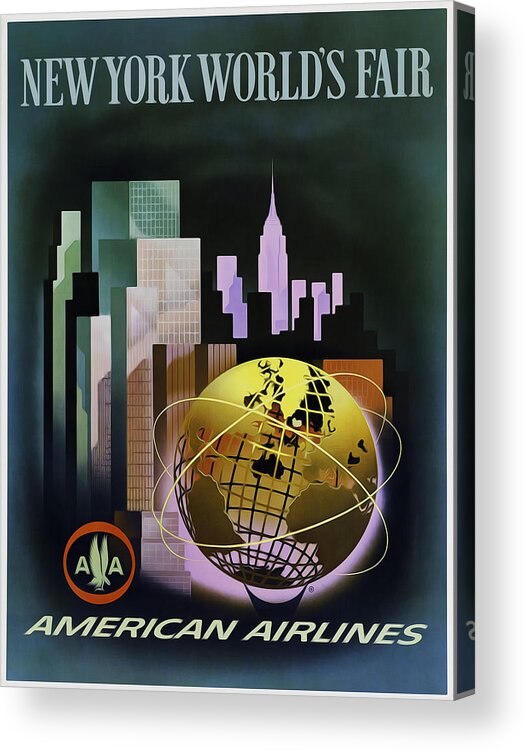 New York Acrylic Print featuring the photograph New York Worlds Fair by Mark Rogan