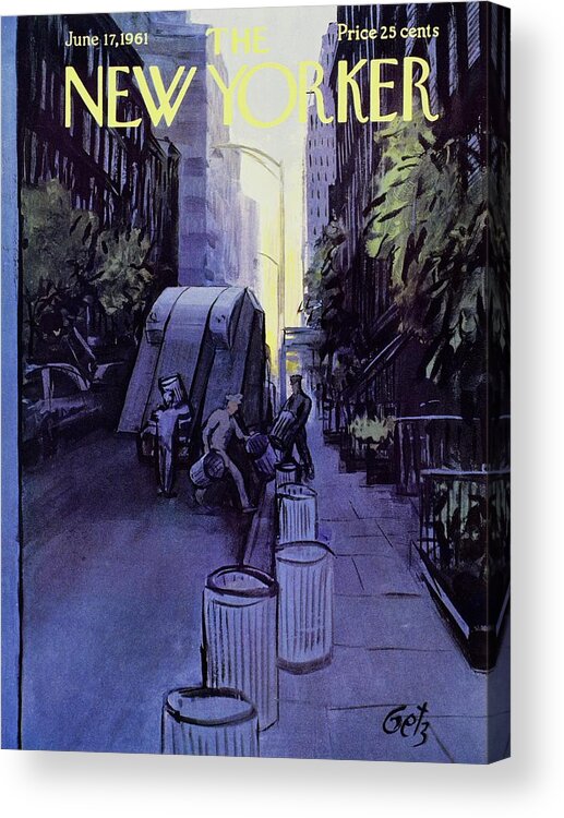 Illustration Acrylic Print featuring the painting New Yorker June 17th 1961 by Arthur Getz