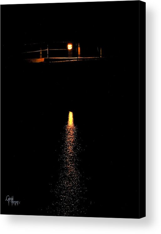 Docks Acrylic Print featuring the photograph Night watch by Glenn Feron