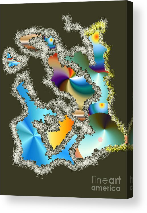  Acrylic Print featuring the digital art No. 241 by John Grieder
