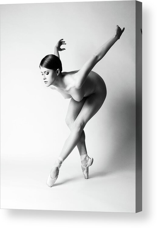 Nude Acrylic Print featuring the photograph Nude Ballet by Jan Lykke
