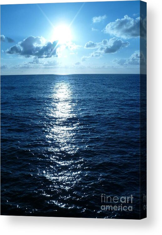 Sky And Cloud Acrylic Print featuring the photograph Ocean Fall by Fei A