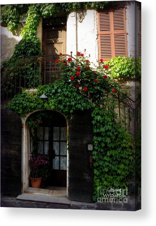 Doors And Windows Acrylic Print featuring the photograph Once an Olive Mill by Lainie Wrightson