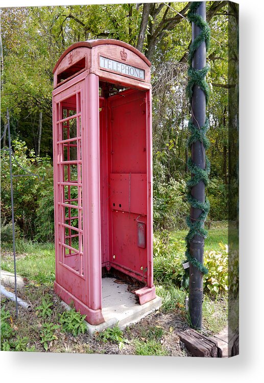 Telephone Acrylic Print featuring the photograph Out of Order by Richard Reeve