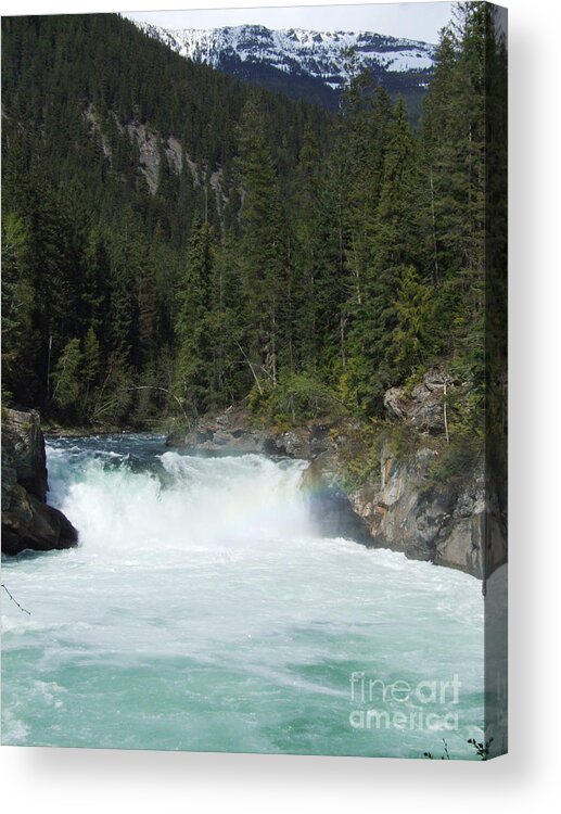 Overlander Falls Acrylic Print featuring the photograph Overlander Falls - Fraser River by Phil Banks