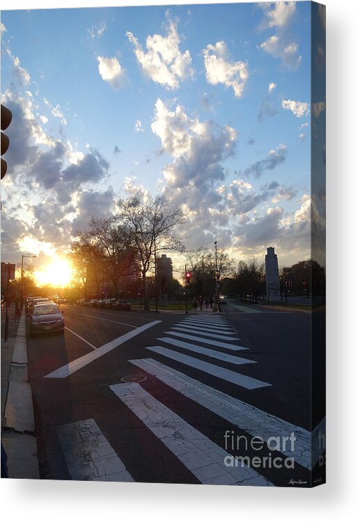 Cities Acrylic Print featuring the photograph Parkway Sunset by Lyric Lucas