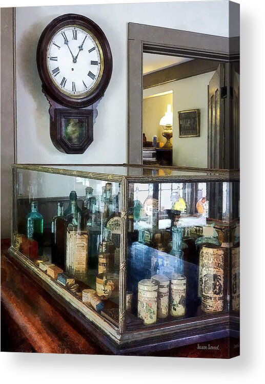 Druggist Acrylic Print featuring the photograph Pharmacist - Corner Drug Store by Susan Savad