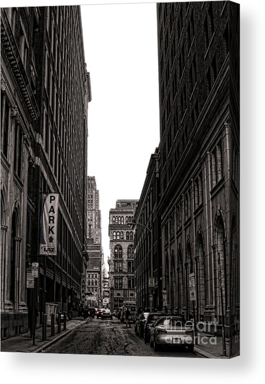 Philadelphia Acrylic Print featuring the photograph Philly Street by Olivier Le Queinec