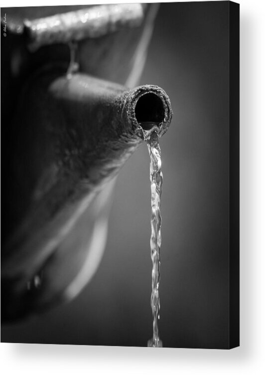 Teapot Acrylic Print featuring the photograph Running Water by Alexander Fedin