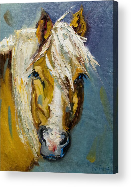 Horse Acrylic Print featuring the painting Ranch Horse by Diane Whitehead