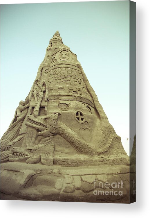 Sandcastle Acrylic Print featuring the photograph Rapunzel's Sandcastle by Colleen Kammerer