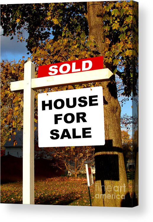 House for Sale Sign 8" x  8" 
