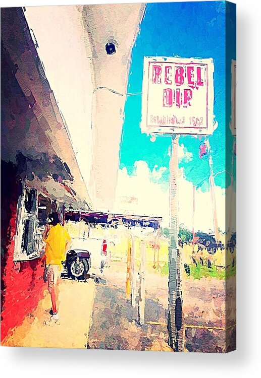 Hometown Acrylic Print featuring the photograph Rebel Dip by M Stuart