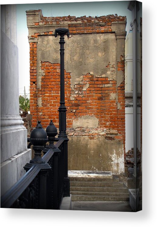 St. Louis Cemetery No. 1 Acrylic Print featuring the photograph Red Bricks by Beth Vincent