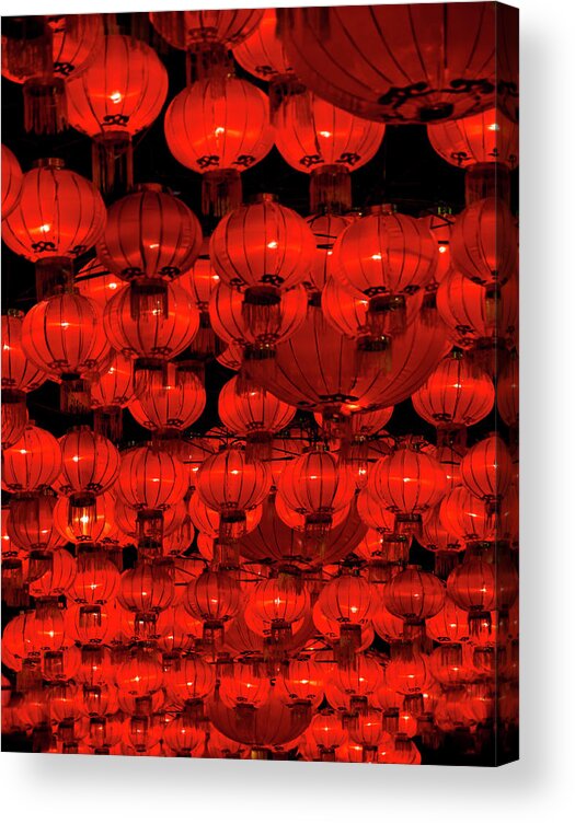 Chinese Culture Acrylic Print featuring the photograph Red Lanterns by Dan Huntley Photography