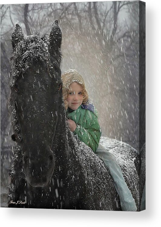 Friesian Acrylic Print featuring the photograph Remme And Rory by Fran J Scott