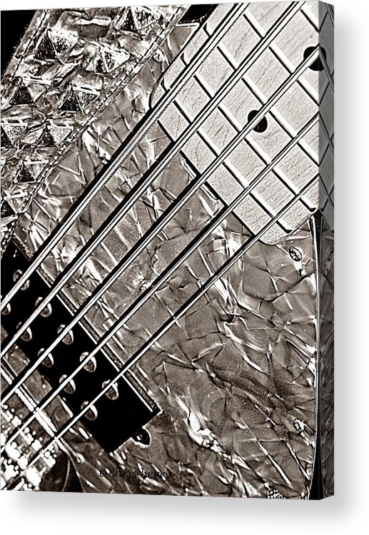 Music Acrylic Print featuring the photograph Retro Bass by Chris Berry