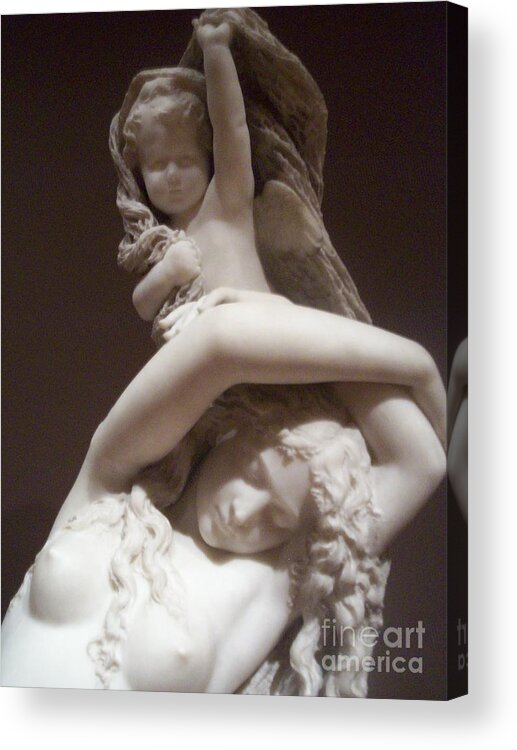 Statue Mother Child Acrylic Print featuring the photograph Rock On by Kristine Nora