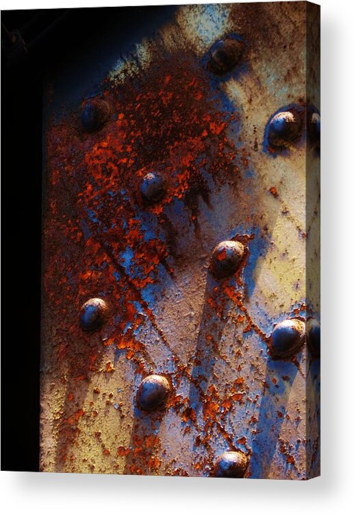 Rust Photographs Acrylic Print featuring the photograph Rust in the Shadows 5 by Charles Lucas