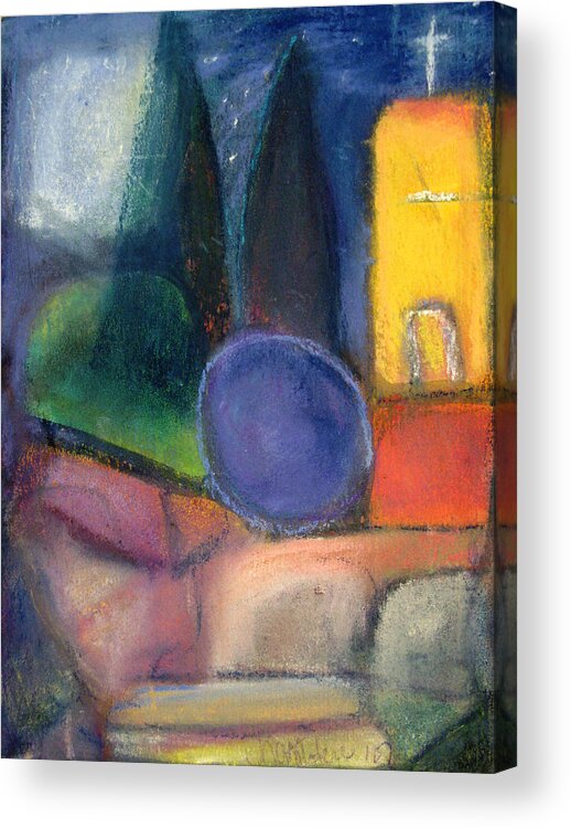 Expressionist Acrylic Print featuring the painting Sanctuary by Studio Tolere