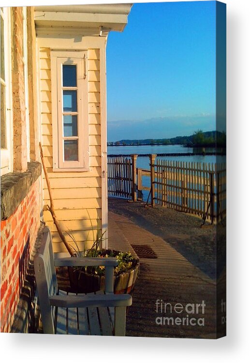 Saugerties Acrylic Print featuring the photograph Saugerties Lighthouse by Beth Ferris Sale