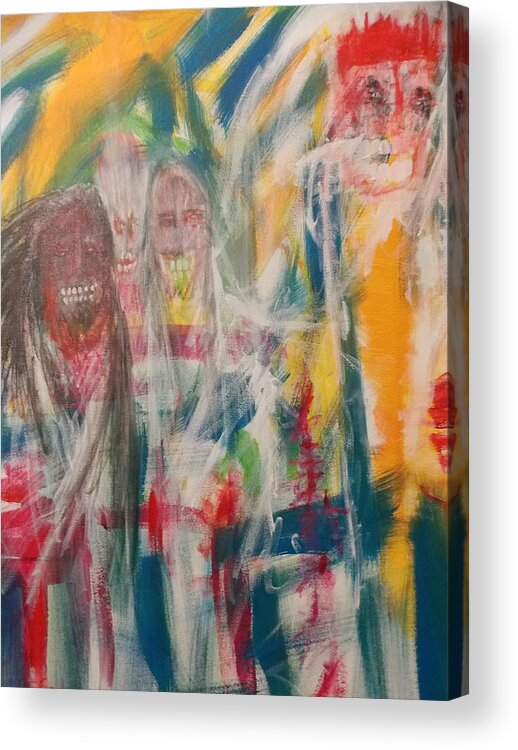 Ghosts Acrylic Print featuring the painting Scooba Steve and Coco by Randall Ciotti